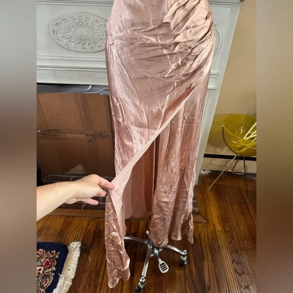 Shona Joy Pink La Lune Cross Draped Maxi Dress  Desert Rose -  coffeafoods.com